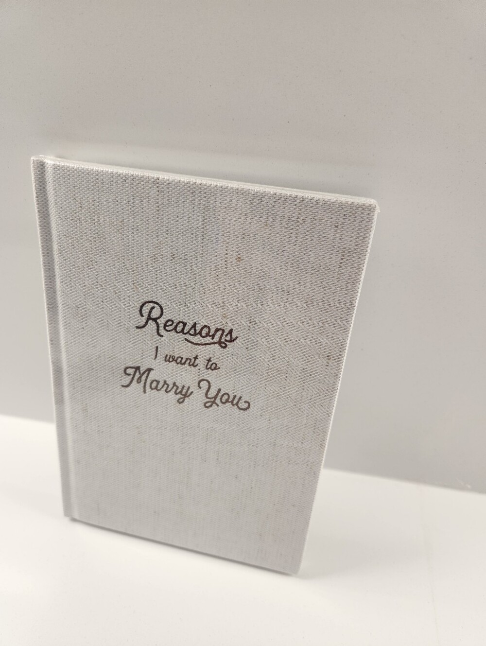 Bride Gift To Groom On Weddomg Day "Reasons I Want To Marry You" Journal Book